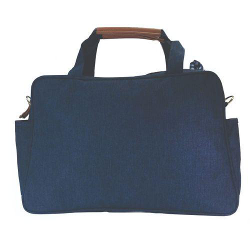 Bolsa Maternidade Mala Bebê Mescla Grande Azul Marinho Hug