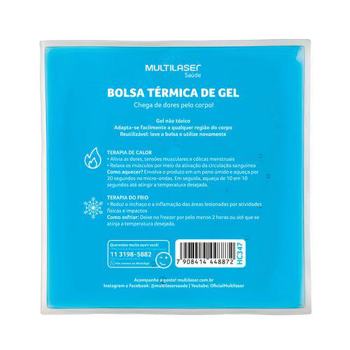 Bolsa Térmica Transparente Em Gel Tamanho Para Multilaser Saúde Hc347