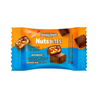 Bombom Banana Brasil Nuts Bites 15Gr Amendoim E Chocolate