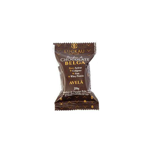 Bombom Chocolate Belga 54% Com Creme De Avelã Luckau 20G