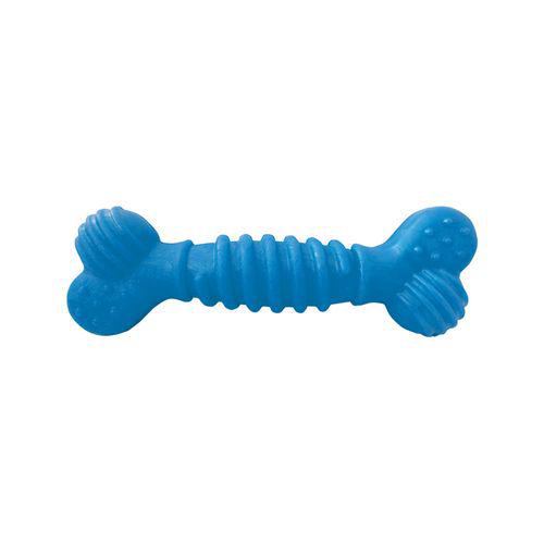 Brinquedo Osso Superbone Borracha Furacão Pet N1 P Azul