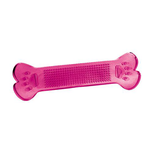 Brinquedo Osso Topbone Pvc Flex Furacão Pet N2 M Rosa