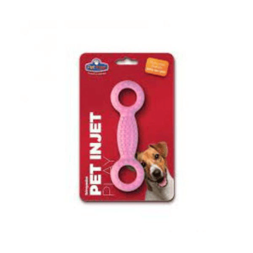 brinquedo veterinário pet injet play halter rosa