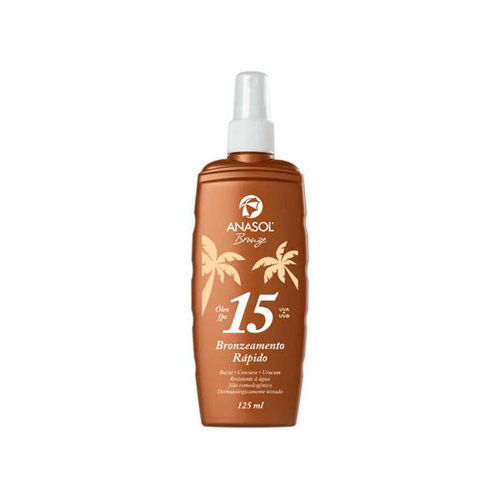 Imagem do produto Bronzeador Anasol Fps15 125Ml Oleo Spray