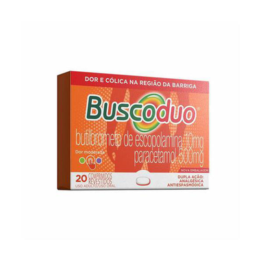 Imagem do produto Buscoduo 500 Mg 20 Comprimidos Revestidos