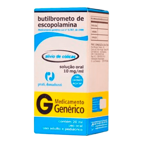 Imagem do produto Butilbrometo - De Escopolamina 10Mg Ml Solução De Uso Oral Frasco Gotas 20Ml Donaduzzi Prati Donaduzzi Genérico