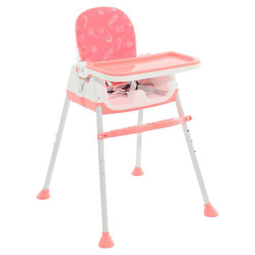 Cadeira De Alimentação Bebê Portátil Zest Maxi Baby Rosa