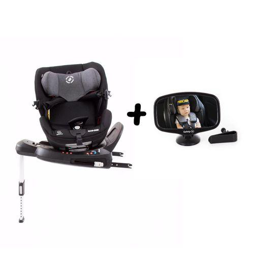 Imagem do produto Cadeirinha De Carro Spinel 360 Maxicosi 0 A 36 Kg Authentic Black + Espelho 2 Em 1