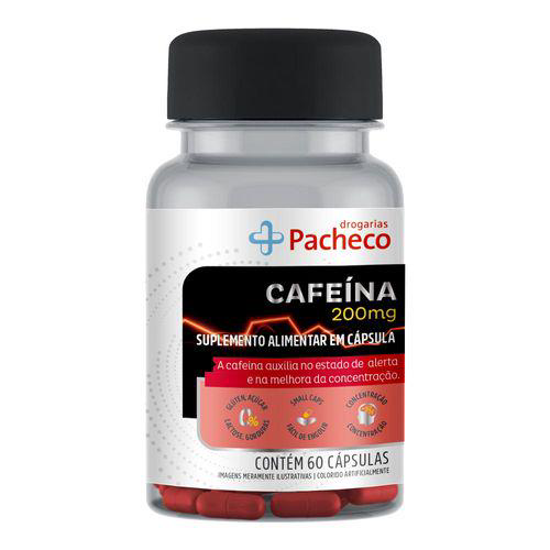 Cafeína 200Mg Drogaria Pacheco 60 Comprimidos