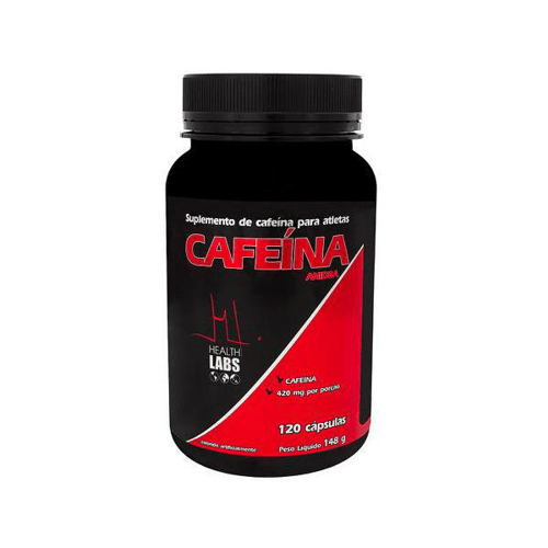 Cafeína Anidra Health Labs Com 120 Cápsulas