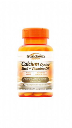 Calcio Oyster Shell 333Mg E Vitamina D Com 100 Comprimidos Sundown
