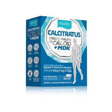 Calcitratus + Mdk Citrato Malato De Cálcio Equaliv 30 Cápsulas