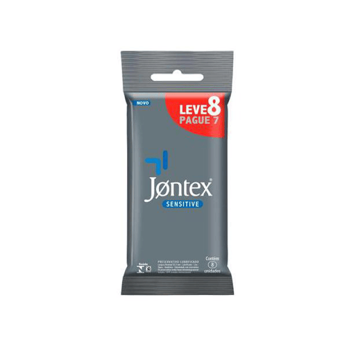 Camisinha Jontex Sensitive Com 8 Unidades 8 Unidades