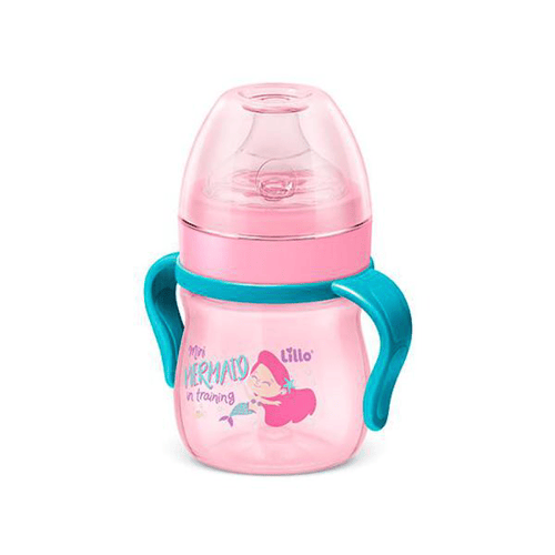 Imagem do produto Caneca De Aprendizado Lillo Antivazamento Rosa Com Alça 150Ml