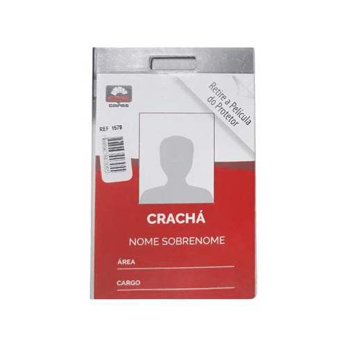 Imagem do produto Capa Protetora Para Crachá Vertical Inovar Capas Com 1 Unidade