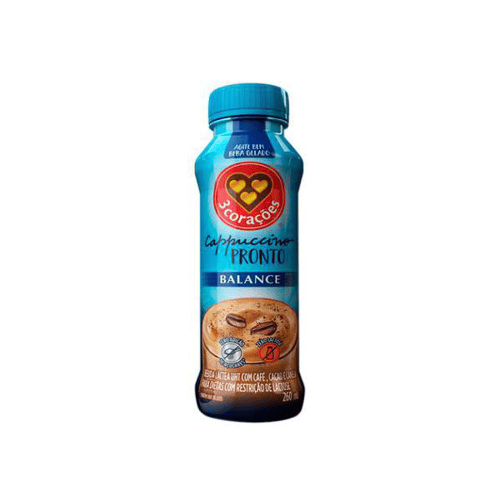 Imagem do produto Cappuccino Pronto Balance 3 Corações Zero Lactose 260Ml