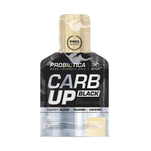 Carb up black gel energatico sabor baunilha 30g