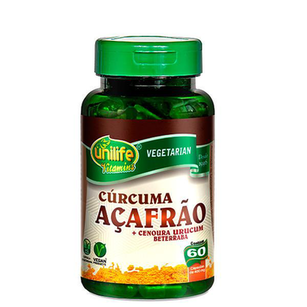 Cãrcuma Açafrão Unilife 60 Cápsulas De 500Mg