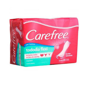 Carefree Absorvente Protetor Diario Todo Dia Flexi Sem Perfume Com 40 Unidades