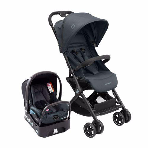 Carrinho Com Bebê Conforto Travel System Lara² Maxicosi Essential Graphite