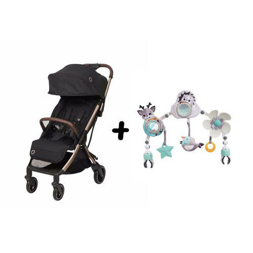 Carrinho De Bebê Eva Essential Black Champagne Maxicosi + Arco Sunny Stroll