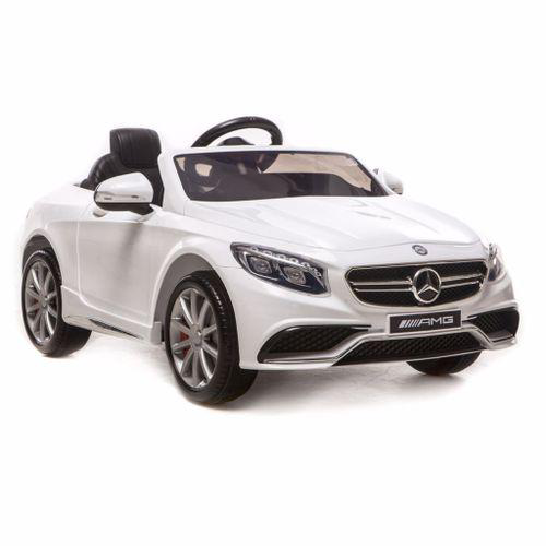 Carrinho Elétrico Ecar Mercedesbenz 12V Com Controle Remoto Infanti Branco