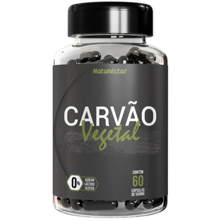 Imagem do produto Carvão Vegetal Ativado Puro 60 Cápsulas Natunéctar Natunectar