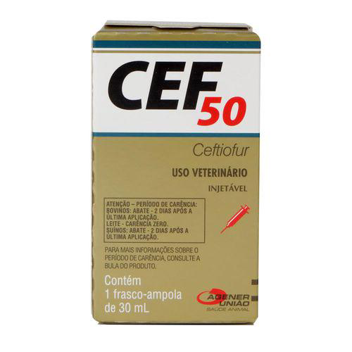 Cef 50 Ceftiofur Injetável Agener 30Ml