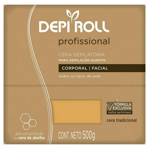 Cera - Depilatoria Depiroll Q.Amarela 500G