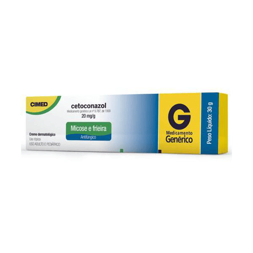 Cetoconazol 20Mg/G - Creme Com 30 G Cimed Genérico