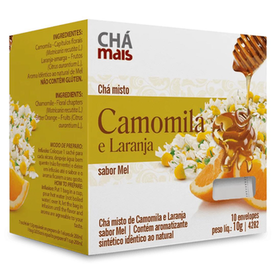 Chá Misto Camomila, Laranja e Mel 10 Sachês CháMais