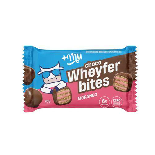 Choco Wheyfer Bites Morango Mais Mu 35G