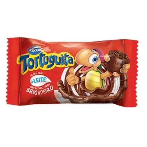 Imagem do produto Chocolate Arcor Tortuguita Recheio Brigadeiro 15,5G