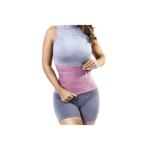 Imagem do produto Cinta Modeladora Postural Fit Larga Rosa M Salvapé