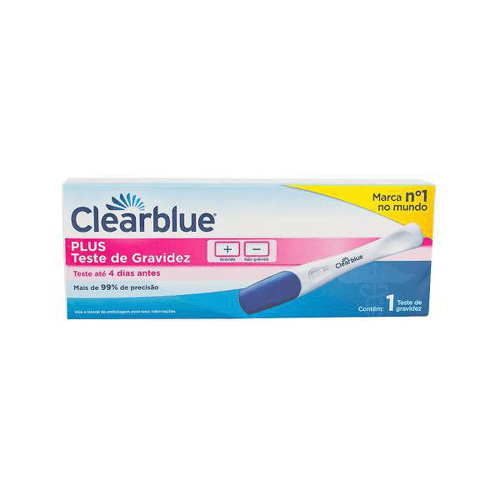 Clearblue Teste De Gravidez Plus Com 1 Unidade