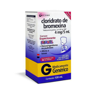 Cloridrato Bromexina Xarope Pediátrico 120Ml - Globo Genérico