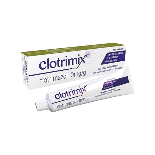 Clotrimix 10Mg/G Bisnaga 20G Creme De Uso Dermatológico