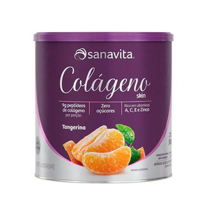 Colágeno Skin Tangerina Zero Lactose 300Gr Sanavita