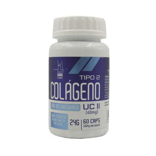 Colágeno Tipo 2 Ucii 40Mg Health Labs Com 60 Cápsulas