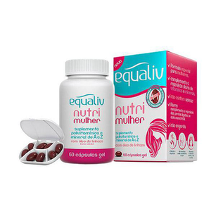 Imagem do produto Colecalciferol Vitamina D 3 Equaliv Nutri Mulher 60 Cápsulas