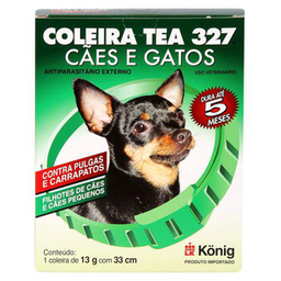 Coleira Antipulgas E Carrapatos Tea 327 Para Cães