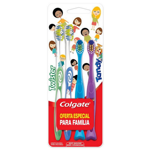 Colgate Escova Dental Familia C/ 4 Unidades