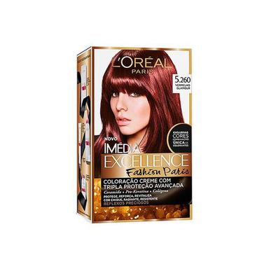 Imagem do produto Coloração Loreal Imédia Excellence Fashion Paris 5260 Vermelho Glamour