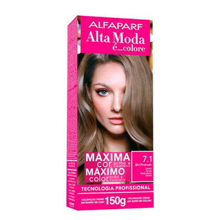 Imagem do produto Coloração Creme Alta Moda 7.1 Louro Cinza Alfaparf 150G