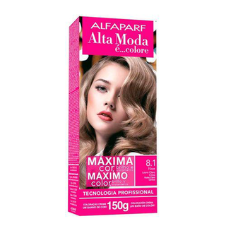 Imagem do produto Coloração Creme Alta Moda 8.1 Louro Claro Cinza Alfaparf 150G