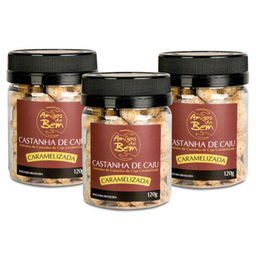 Combo 3 Castanha De Caju Caramelizada 120G