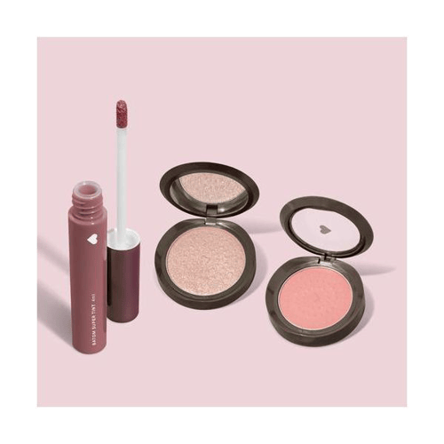 Imagem do produto Combo Blush Compacto Rosita 2G + Iluminador Compacto Facial Roseluz 5G + Batom Super Tint Rosadotint 4Ml Quem Disse, Berenice