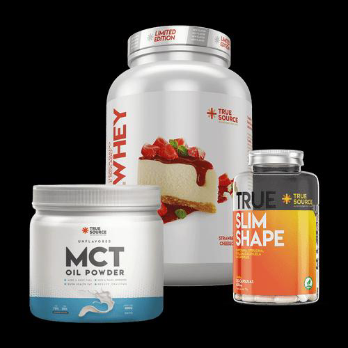 Combo Perda De Peso True Whey Strawberry Cheesecake