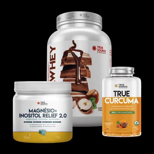 Combo Vida Saudável 1 True Whey Chocolate Com Avelã