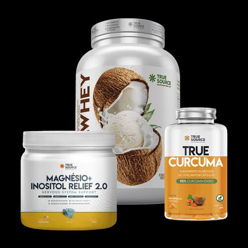 Combo Vida Saudável 1 True Whey Coconut Ice Cream